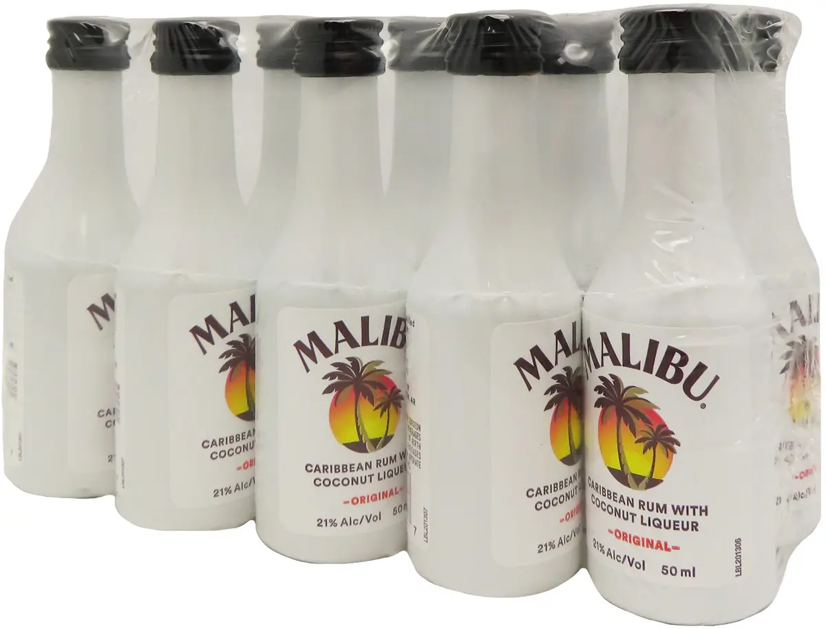 Malibu Coconut Rum 50Ml 10Pk 1