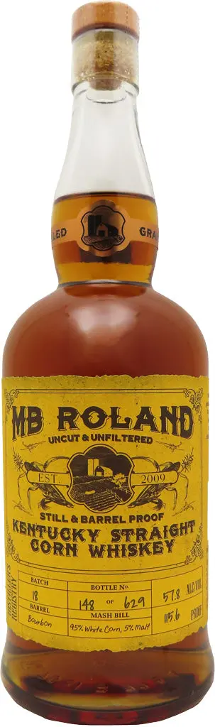 Mb Roland Kentucky Straight Corn Whiskey 750Ml 1