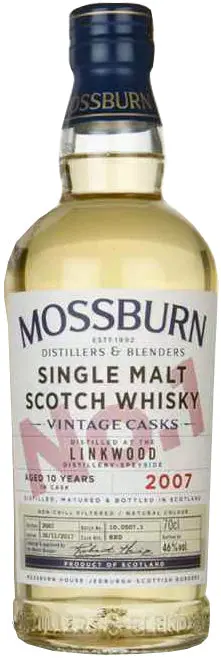 Mossburn No.1 Linkwood Whisky 10 Year Old 750Ml 1
