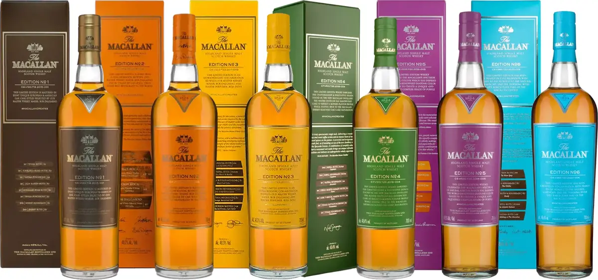 The Macallan Edition No.1-6 Assortment Set 750Ml 1