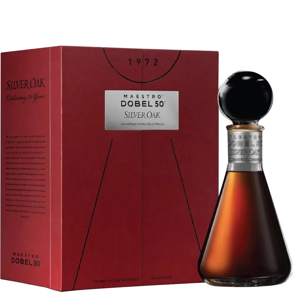 Maestro Dobel 50 Limited Edition Silver Oak Anniversary Extra Anejo Tequila 750Ml 1