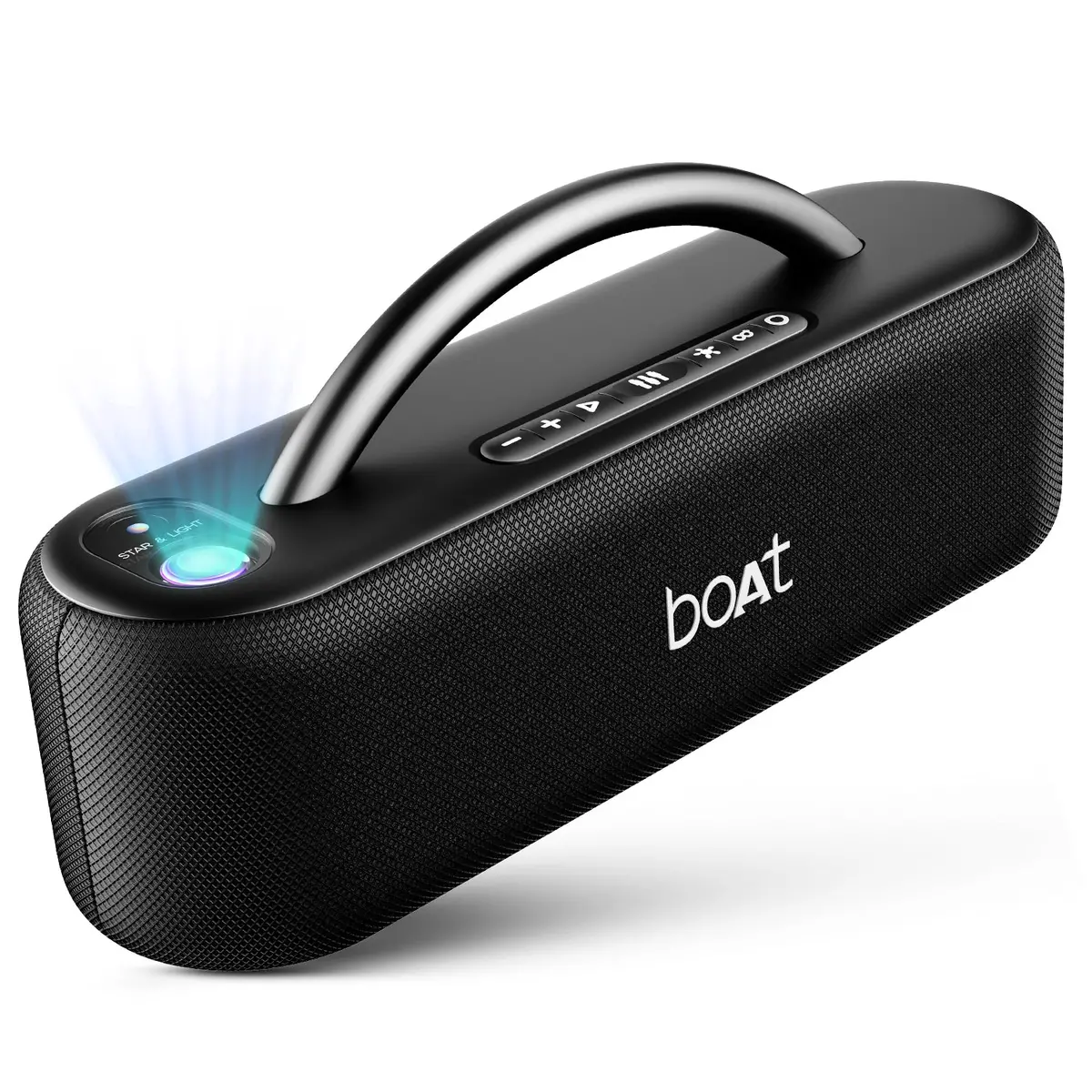 Boat Stone Lumos | Portable Bluetooth Speaker With 60W Boat Signature Sound, Hearables App Support, Led Projection Show 1