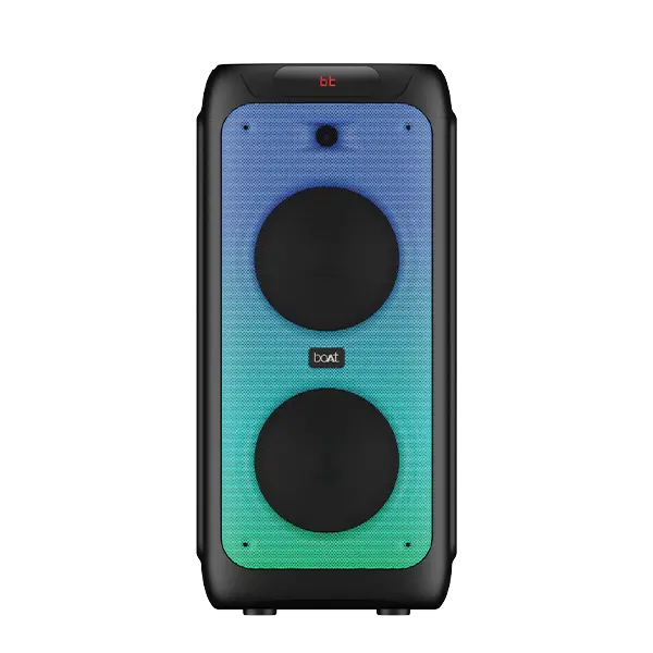 Boat Party Pal 390 | Party Speaker With 160W Rms Stereo Sound, 6 Hours Playback, 2 Mics For Karaoke & Guitar Input 1