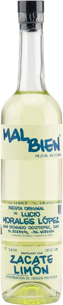 Mal Bien Mezcal Lopez Zacate Limon 750Ml 1