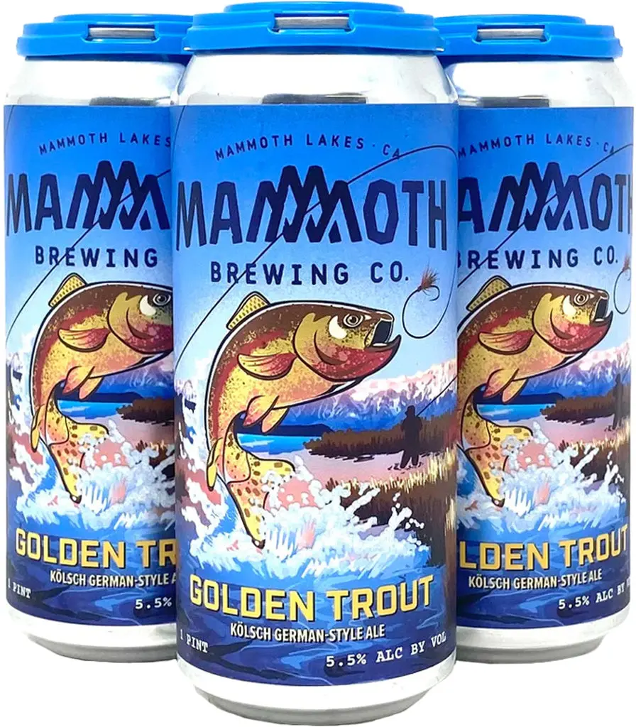 Mammoth Brewing Golden Trout Kolsch 16Oz Cans 1