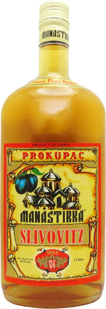 Manastirka Prokupac Slivovitz Plum Brandy 1L 1