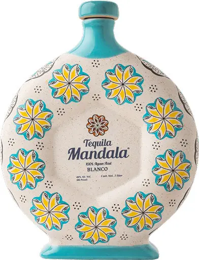 Mandala Tequila Blanco Ceramic 1L 1