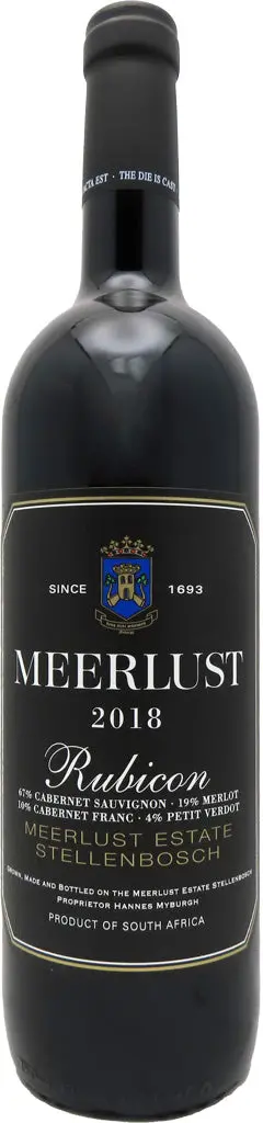 Meerlust Rubicon Red Stellenbosch 2018 750Ml 1