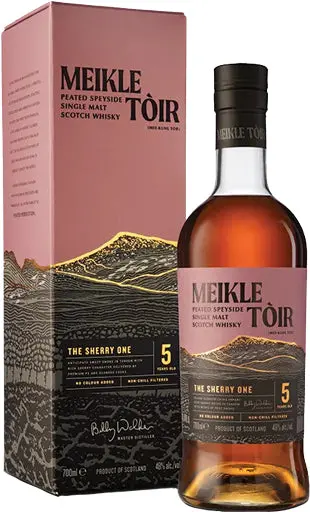 Meikle Toir 'The Sherry One' 5 Year Old Peated Single Malt Whisky 700Ml 1