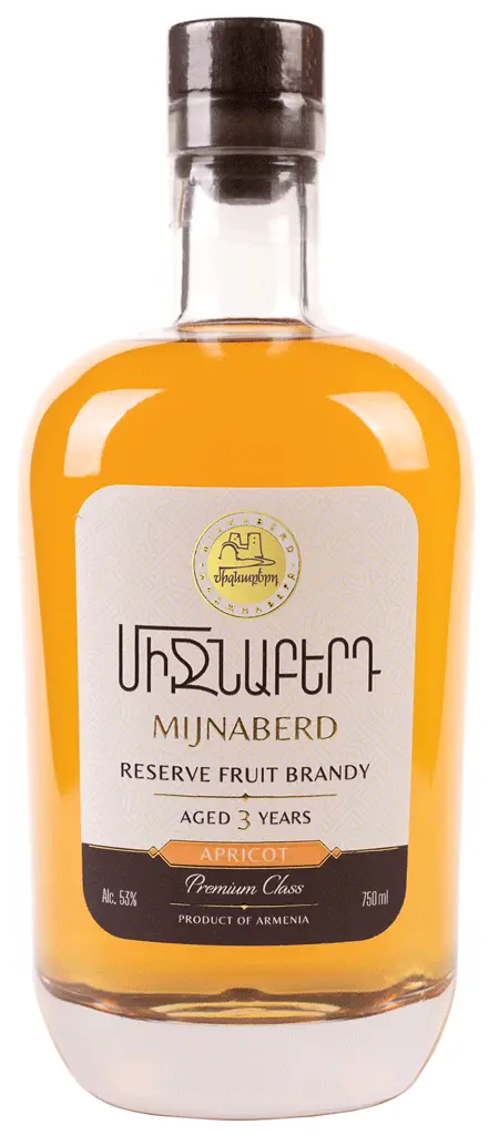 Mijnaberd Apricot Reserve Armenian Brandy 3Yr 750Ml 1