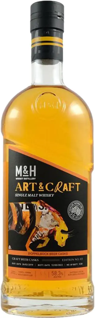Milk & Honey Art & Craft Doppelbock Beer Cask Single Malt Whisky 750Ml 1