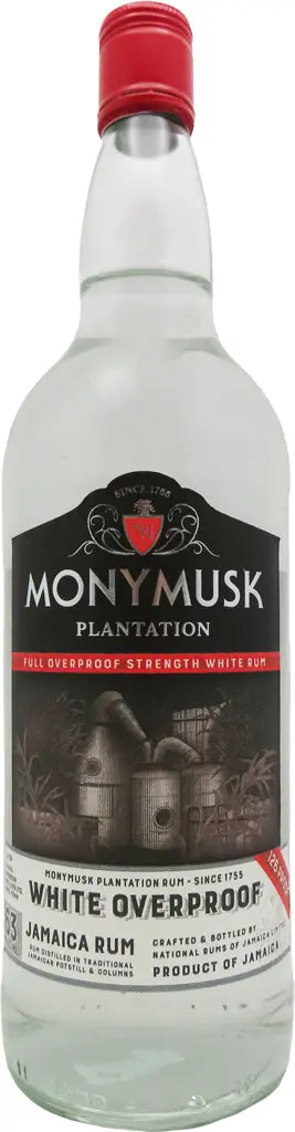 Monymusk Plantation Overproof White Rum 1L 1