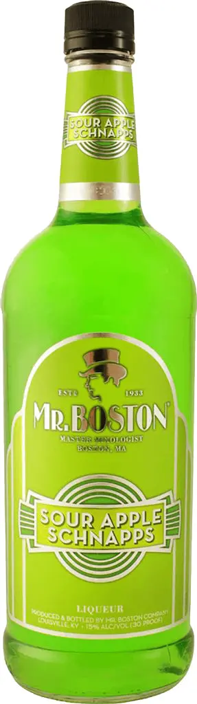 Mr. Boston Sour Apple Schnapps 1L 1