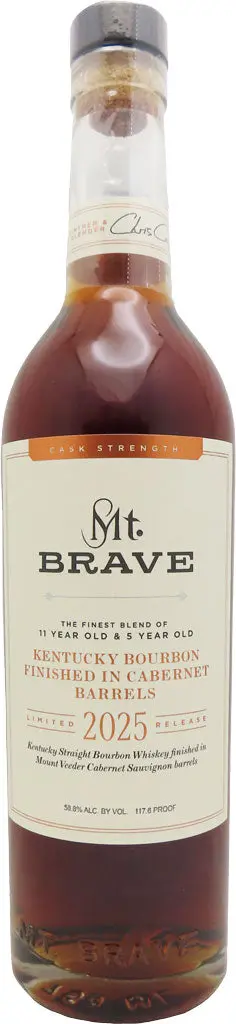 Mt. Brave Kentucky Straight Bourbon Whiskey Cabernet Barrel Finish 750Ml 1