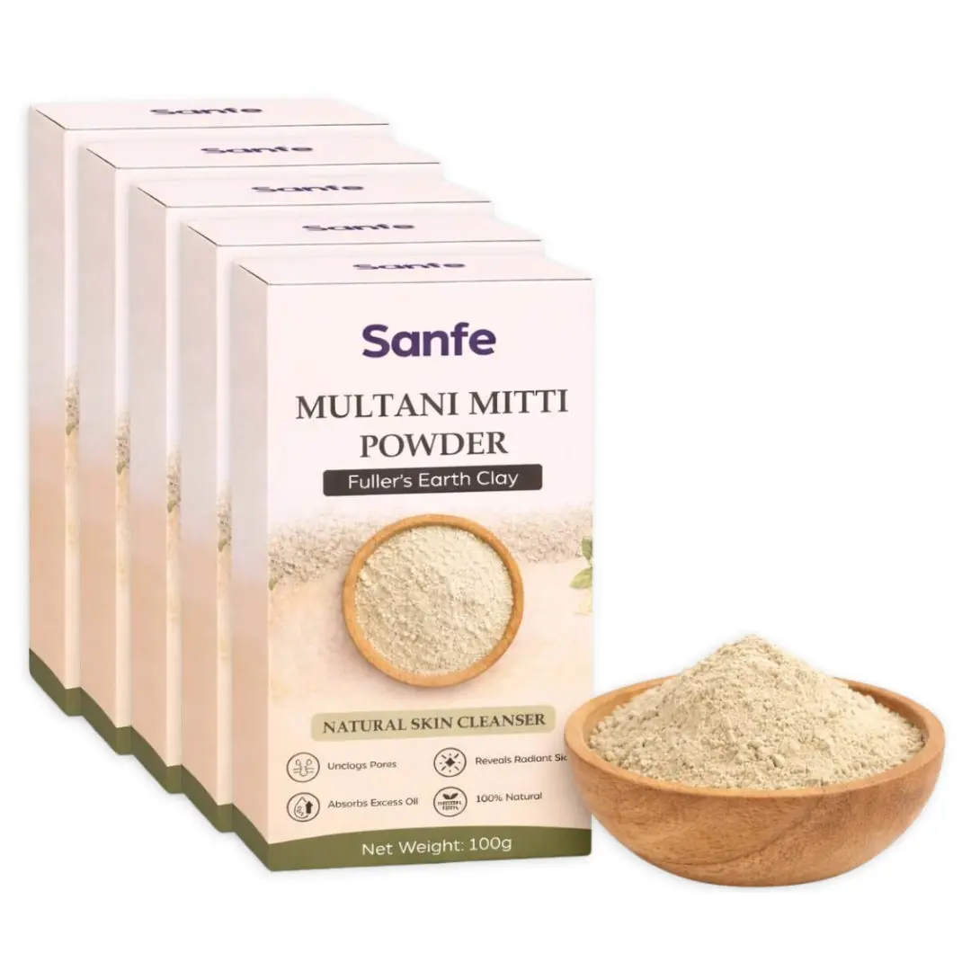Sanfe Multani Mitti Powder 100Gm (Pack Of 5) 1