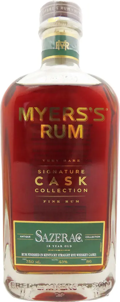 Myers's Signature Cask Collection Sazerac 18 Year Old Fine Rum 750Ml 1