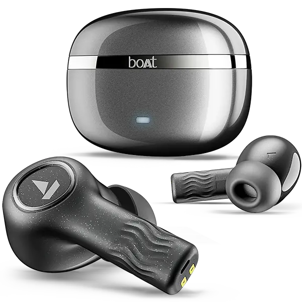 Boat Nirvana Iris | Wireless Earbuds With 32Db Anc, 120 Hours Playback, Multipoint Connectivity, Beast™ Mode 1