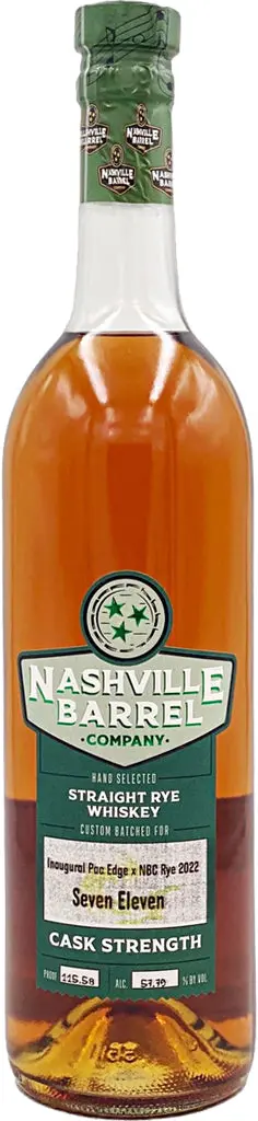 Nashville Barrel Co. Cask Strength Straight Rye Whiskey 750Ml 1