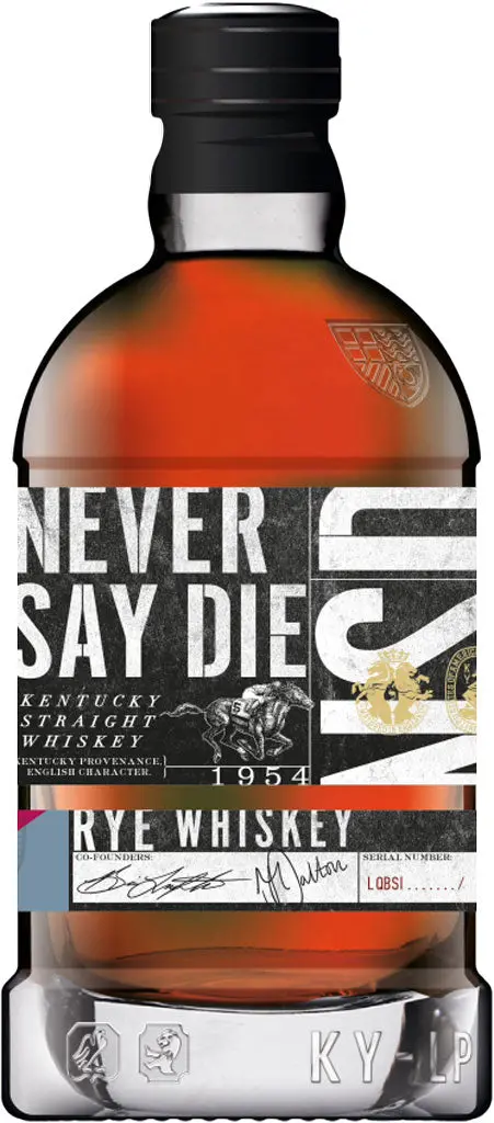 Never Say Die Kentucky Straight Rye Whiskey 700Ml 1