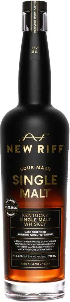 New Riff Single Malt Sour Mash Kentucky Single Malt Whiskey 750Ml 1