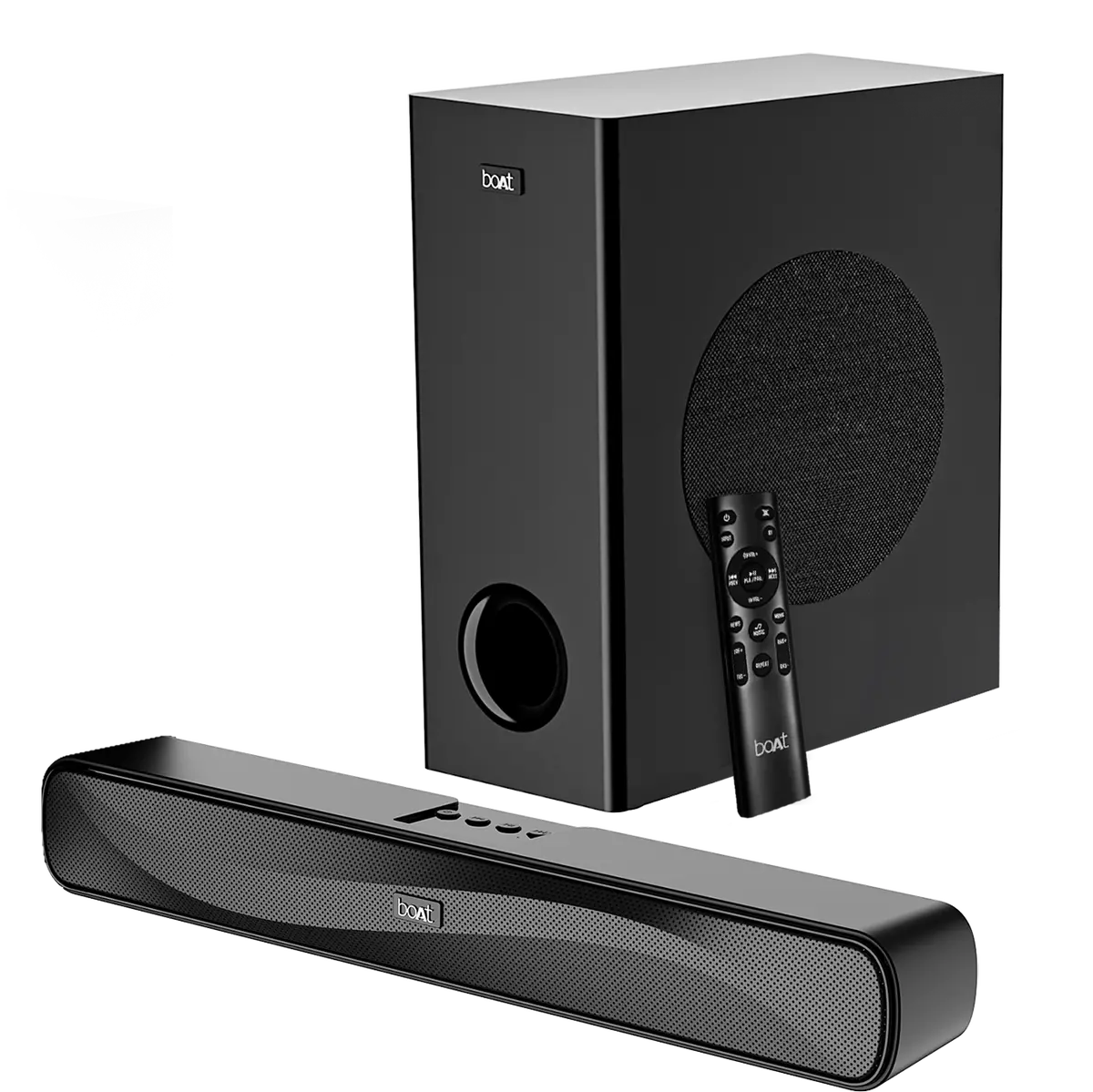 Boat Aavante Bar A1040 | 50W Bluetooth Soundbar, 2.1 Channel With Wired Subwoofer, Master Remote Control, Multi Connectivity 1