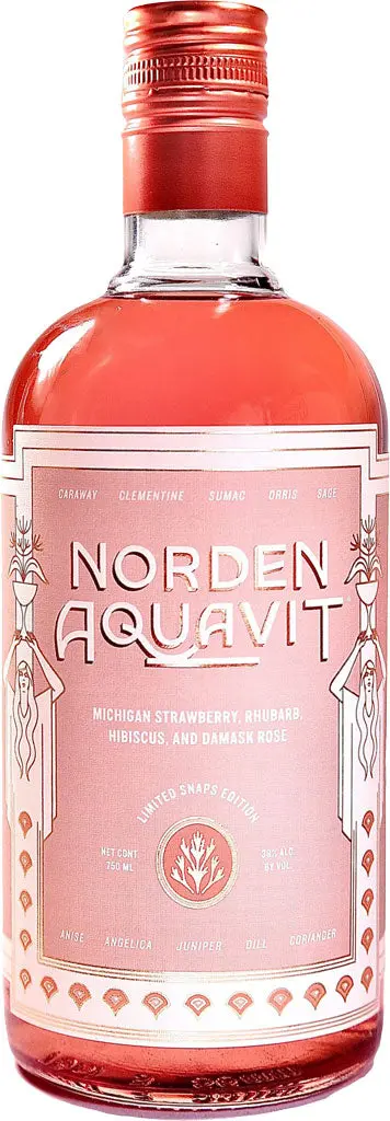 Norden Aquavit Strawberry Rhubarb Snaps Edition 750Ml 1