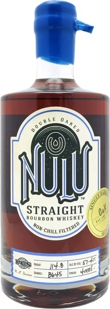 Nulu Double Oaked Straight Bourbon Whiskey B645 750Ml 1