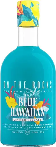 On The Rocks Blue Hawaiian Cruzan 375Ml 1