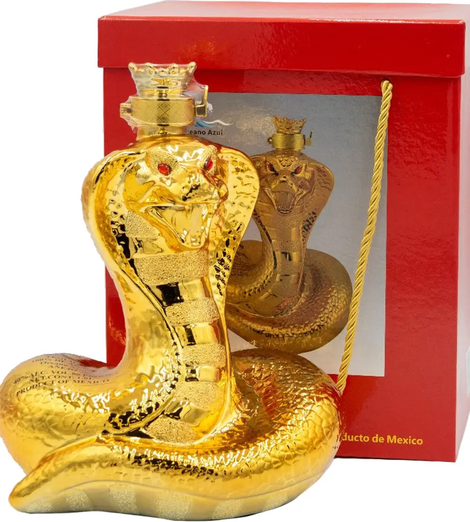 Oceano Azul Golden Snake Anejo Tequila 1L 1