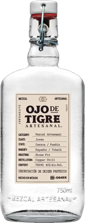 Ojo De Tigre Mezcal Joven 750Ml 1