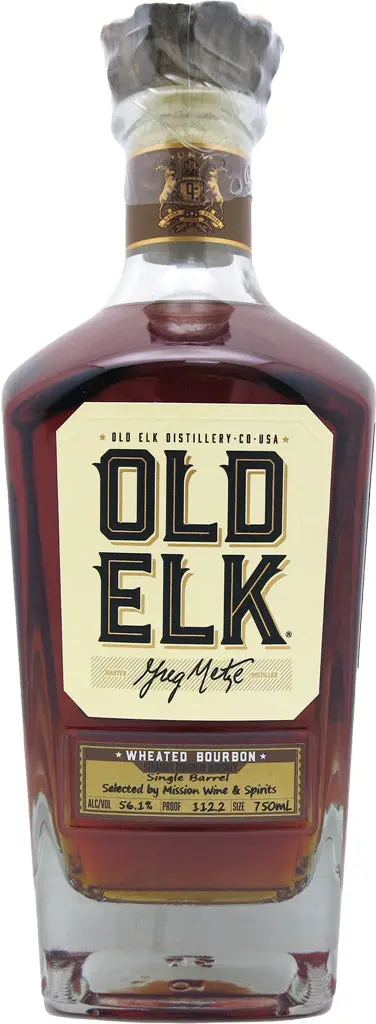 Old Elk Single Barrel Mission Select Cask Strength Wheated Bourbon 7 Year Old 112.2 Proof 750Ml 1