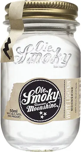 Ole Smoky Tennessee White Lightnin' Moonshine 50Ml 1
