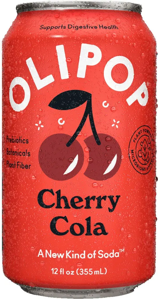 Olipop Cherry Cola Sparkling Tonic 12Oz Can 1