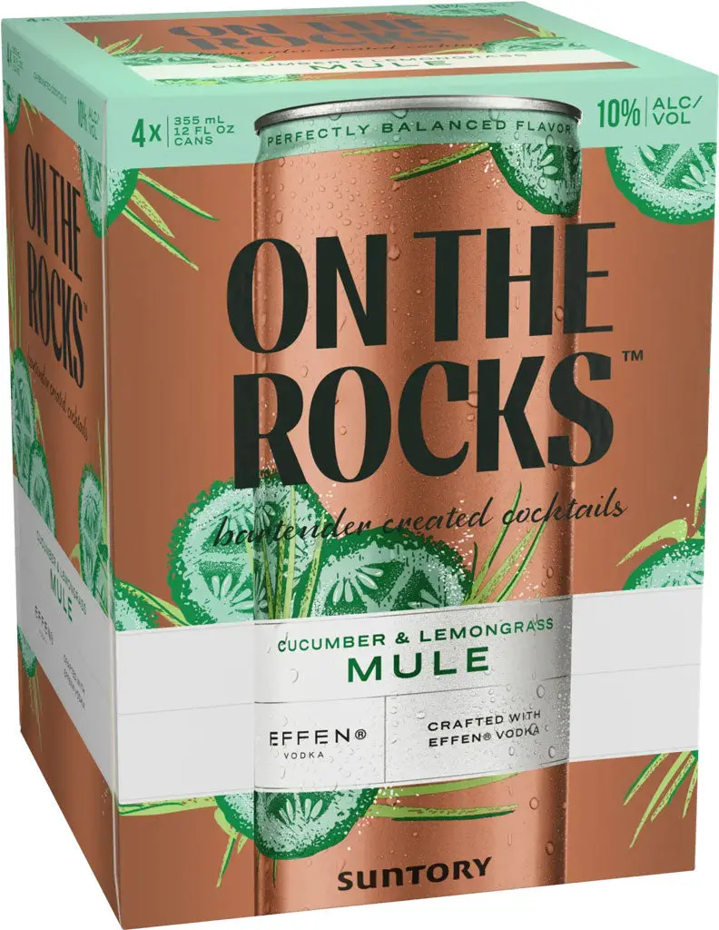 On The Rocks Cucumber & Lemongrass Mule 4Pk Cans 1