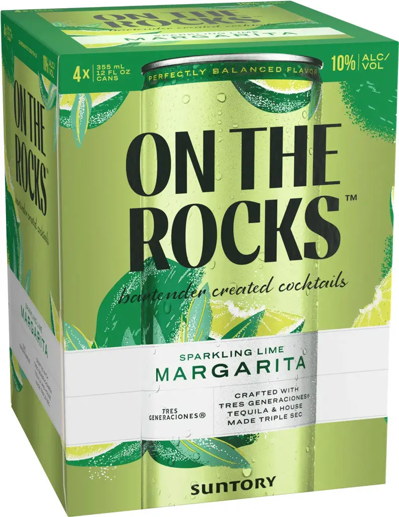 On The Rocks Sparkling Lime Margarita 4Pk Cans 1