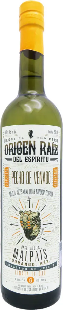 Origen Raiz Pecho De Venado Mezcal 750Ml 1
