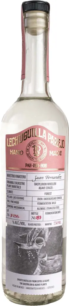 Parejo Juan Fernandez Lechuguilla Dasylirion Wheeleri / Cenizo750ml 1