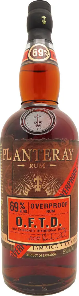 Planteray O.F.T.D. 138 Proof Overproof Rum 1L 1