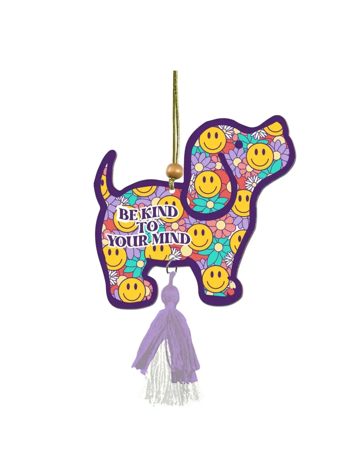 Smiley Flowers Pup Air Freshener (Pack Of 2) 1