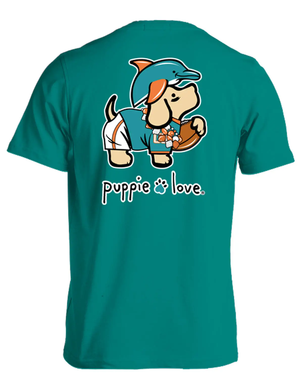 Aqua And Orange Mascot Pup 1