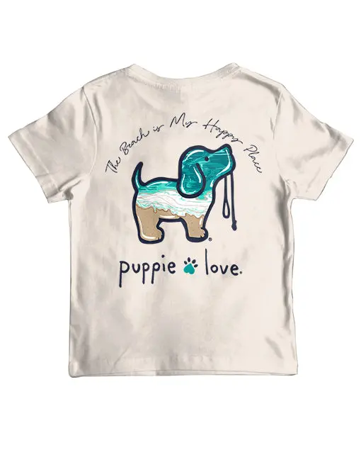 Beach Is My Happy Place Pup, Youth Ss 1