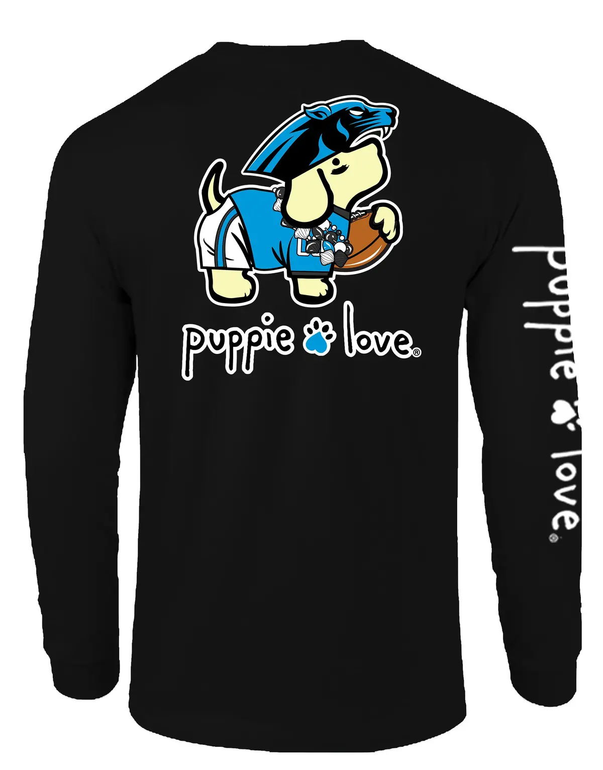 Black And Blue Mascot Pup, Adult Ls 1