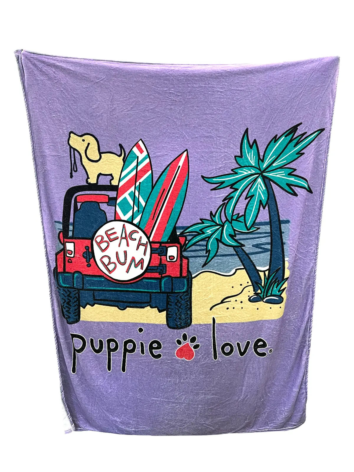 Beach Bum Pup Blanket 1