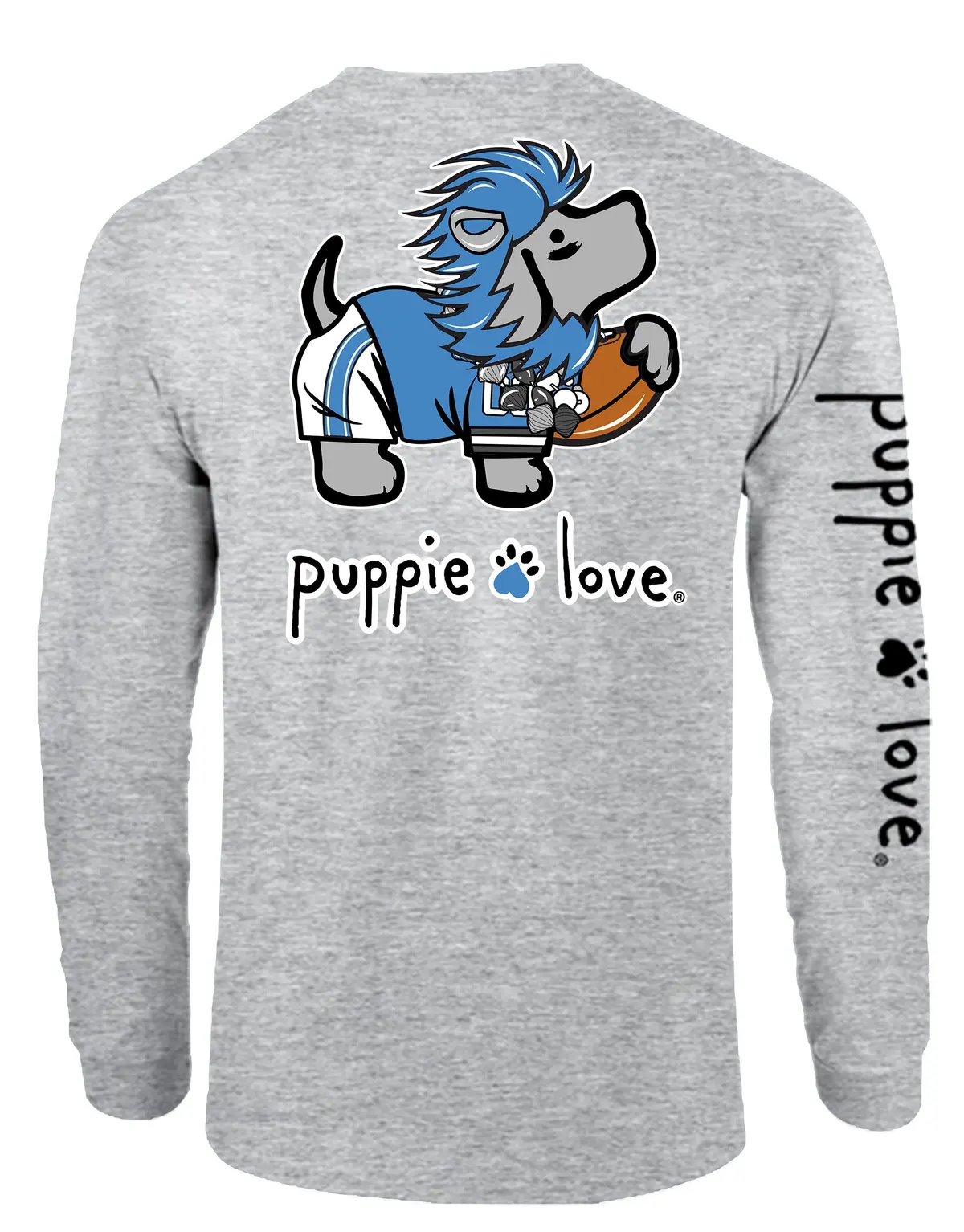 Blue And Silver Mascot Pup, Adult Ls 1