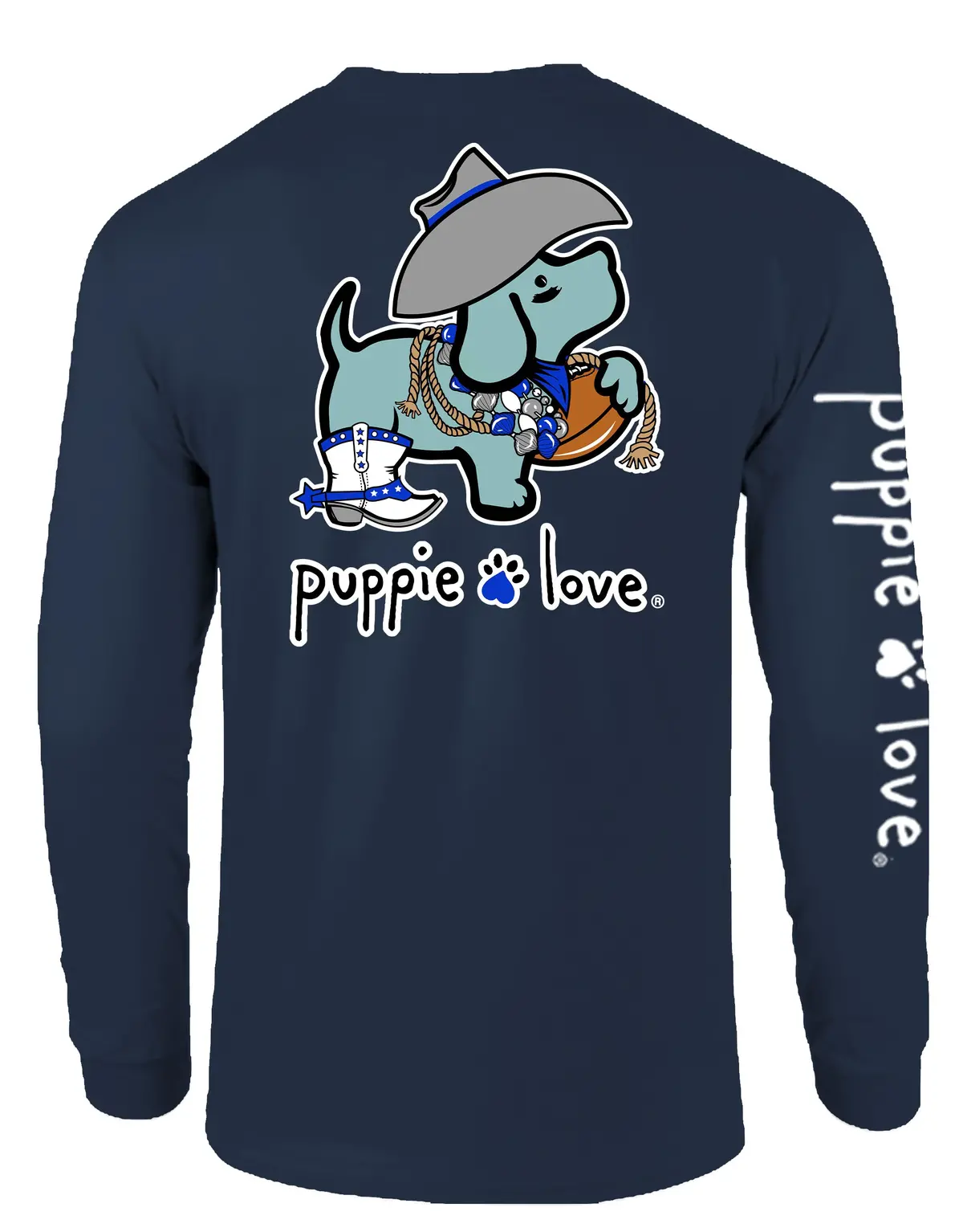 Blue And White Mascot Pup, Adult Ls 1