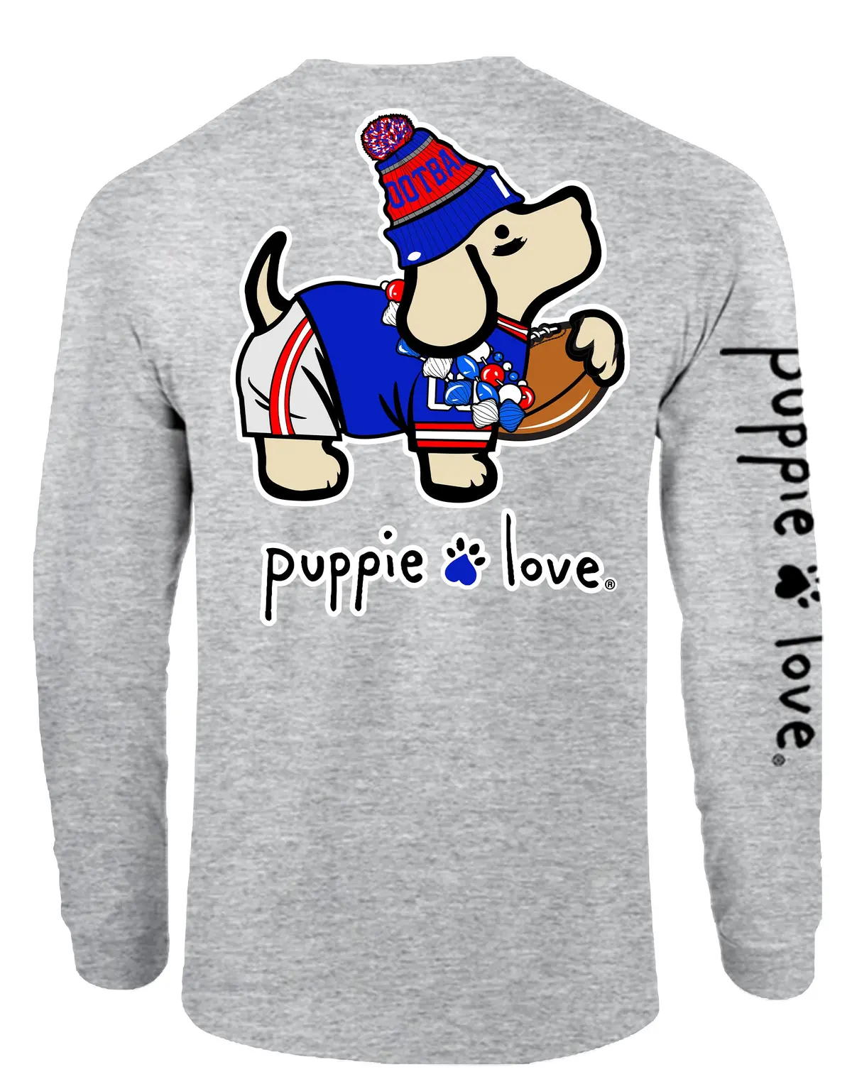 Blue, Red, And White Mascot Pup, Adult Ls 1