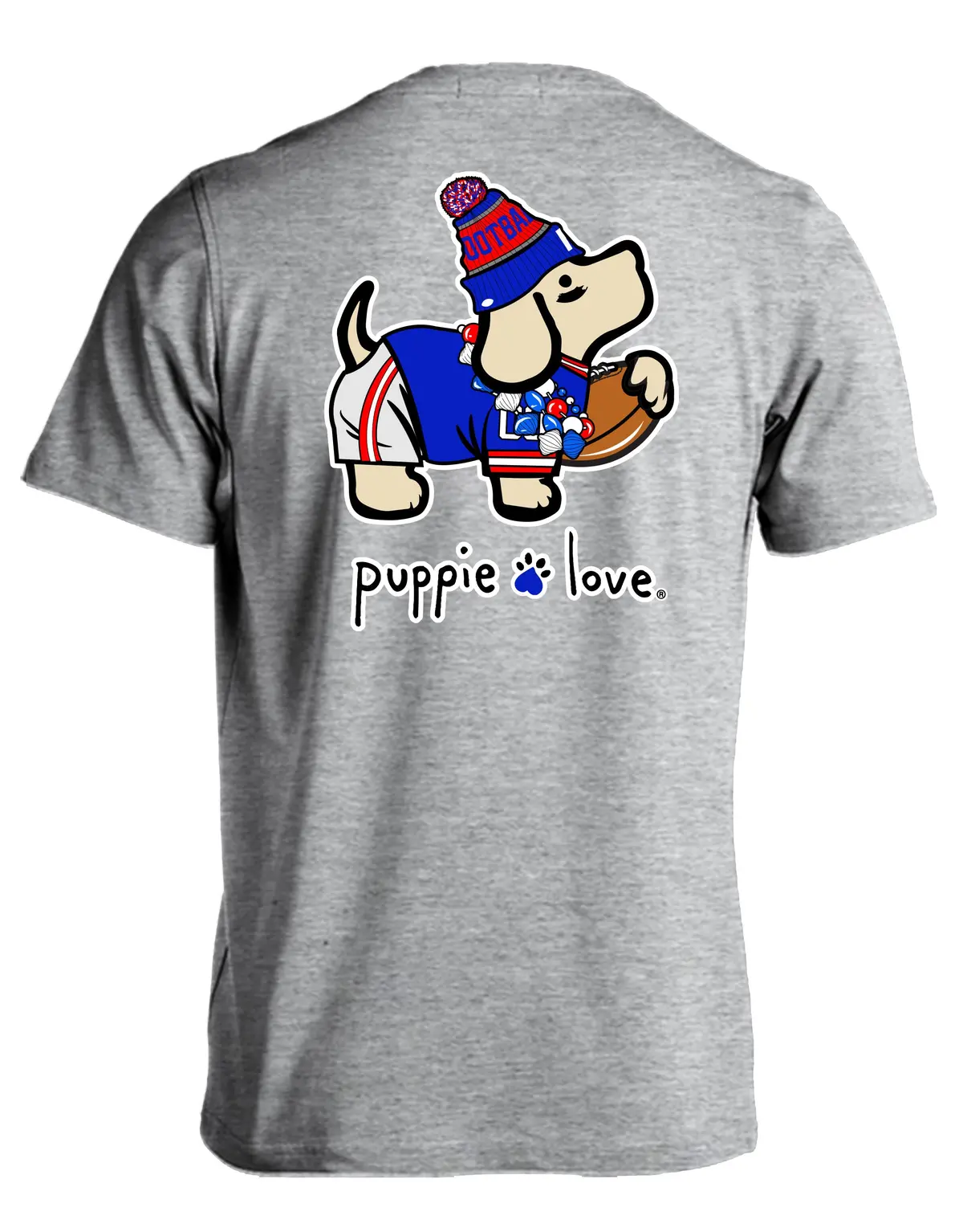 Blue, Red, And White Mascot Pup 1