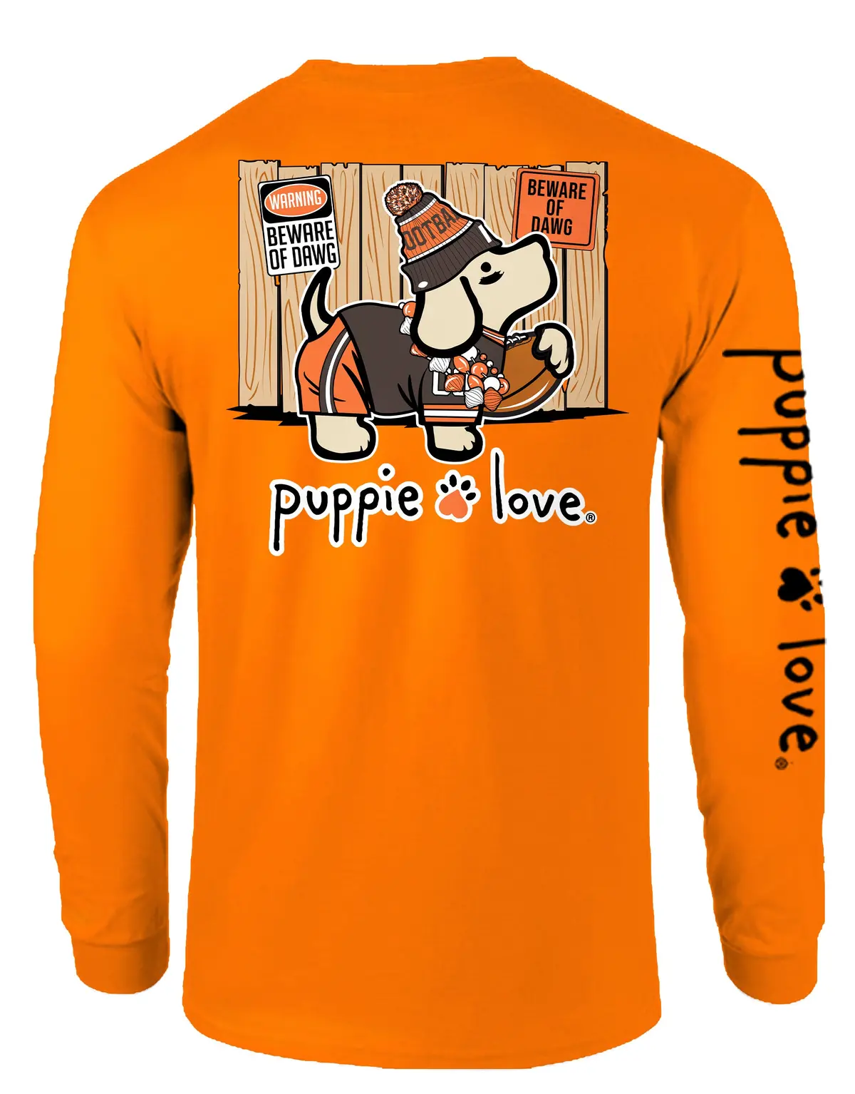 Brown And Orange Mascot Pup, Adult Ls 1