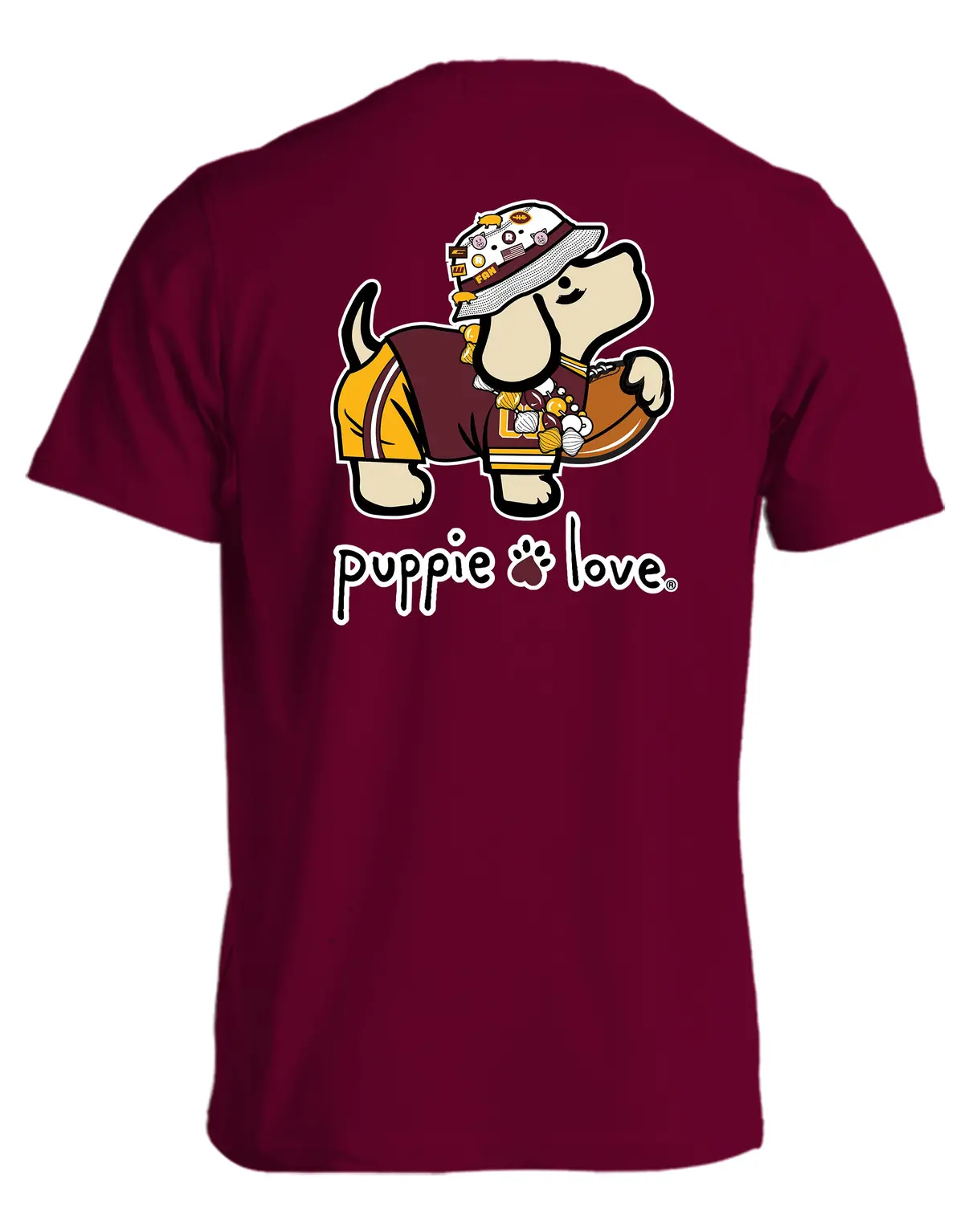 Burgundy And Gold Mascot Pup 1