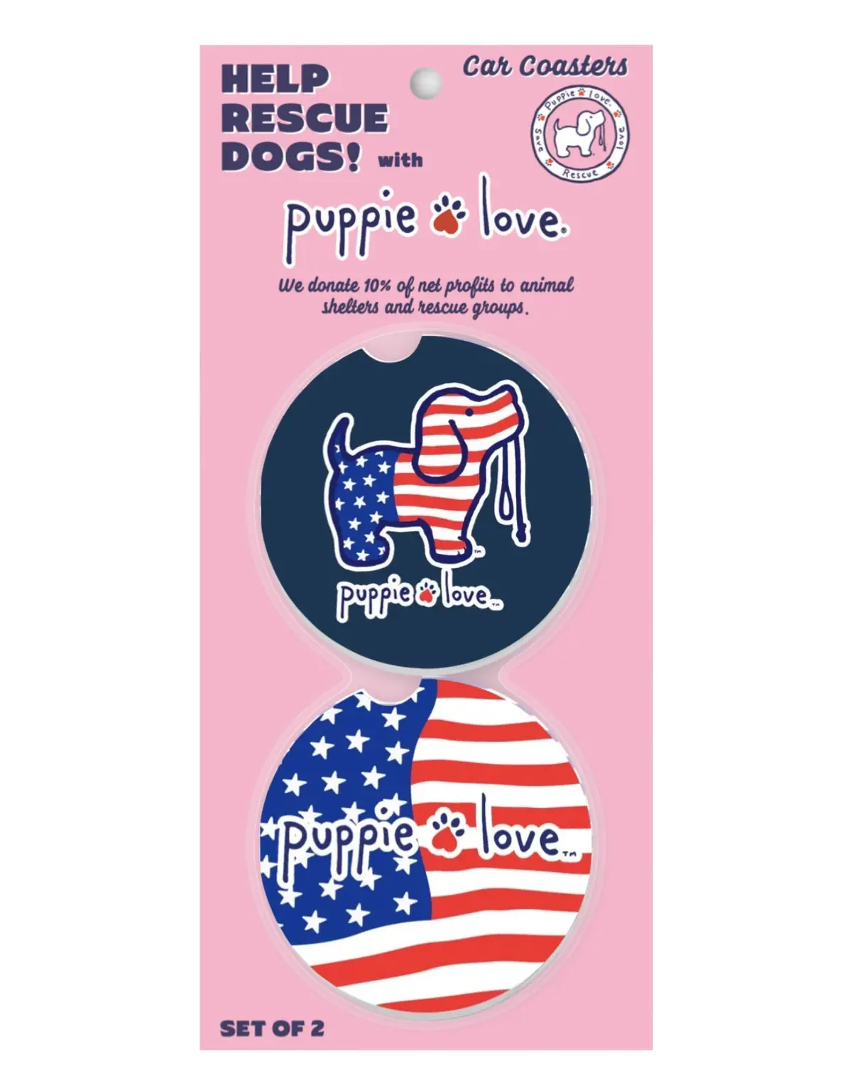 Usa Pup Car Coaster 1